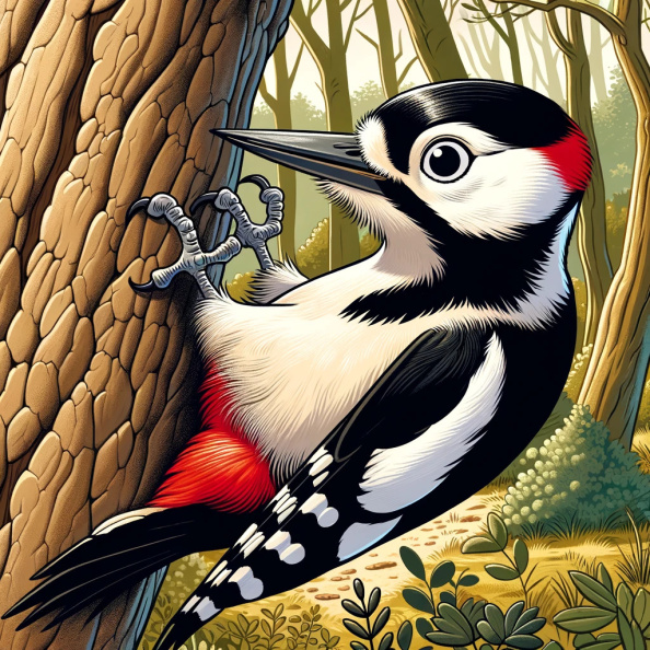 Great Spotted Woodpecker logo